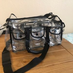 Clear bag for makeup artist